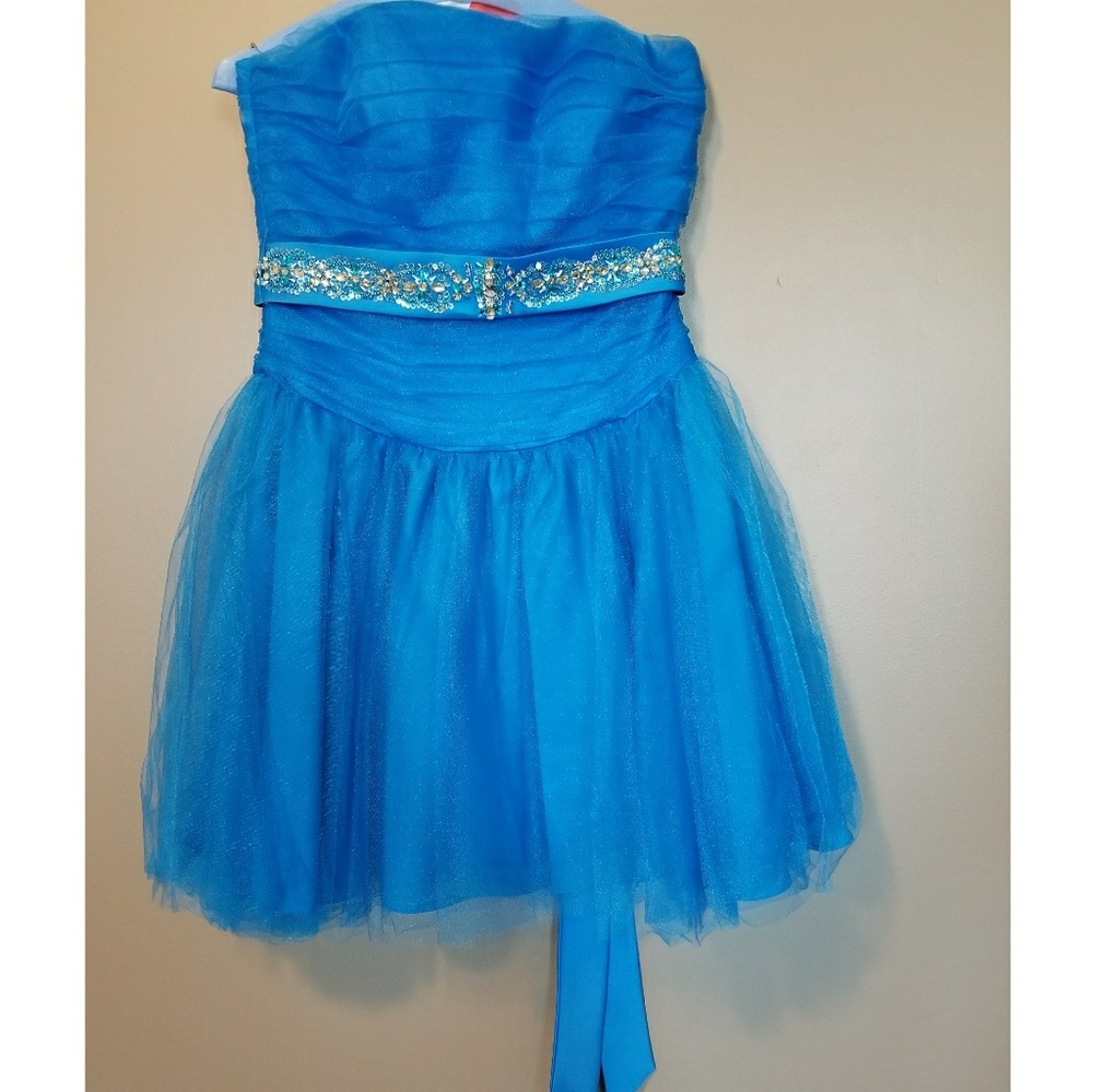 Short Blue Party Dress